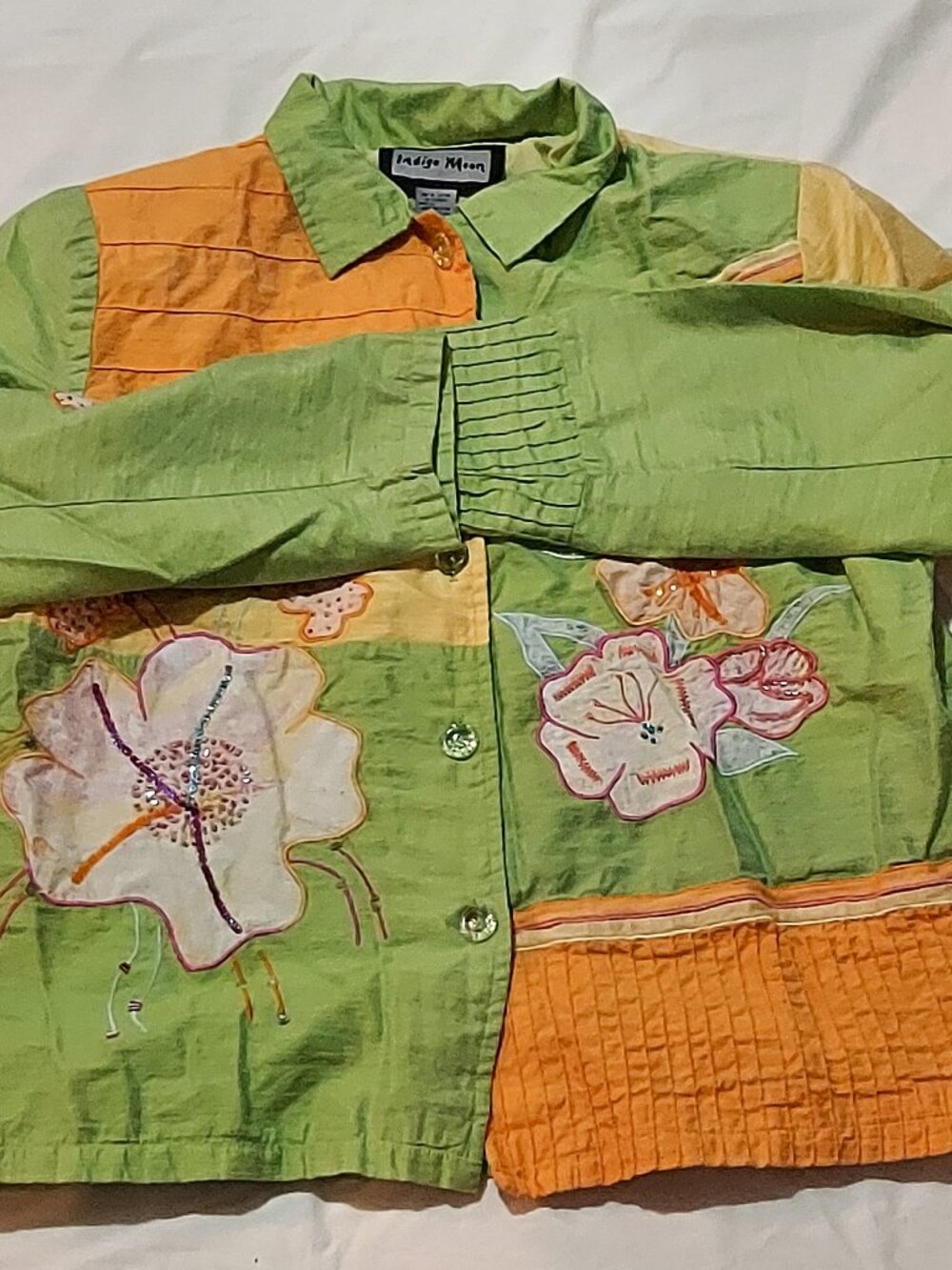 Indigo Moon Embroidered Jacket